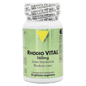 Vit'all+ Rhodio Vital 360mg 30 g&eacute;lules v&eacute;g&eacute;tales