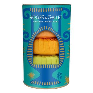 Roger&Gallet Coffret 3 Savons Bienfaisants 100g &ndash; Vanille Soleil, N&eacute;roli, Osmanthus