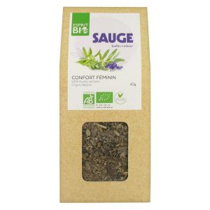 Esprit Bio Sauge Feuilles à Infuser Confort Féminin Bio 40g