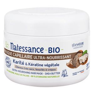 Natessance Masque Capillaire Nutrition Karit&eacute; Bio et K&eacute;ratine V&eacute;g&eacute;tale 200ml