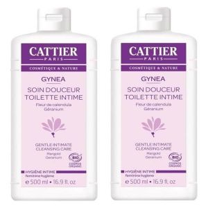 Cattier Gynea Soin Douceur Toilette Intime Bio 2 x 500ml