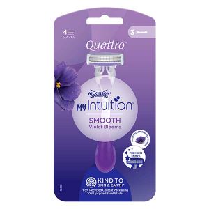 Wilkinson Quattro Smooth Violet Bloom x3