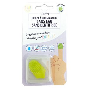 Lov'FROG Brosse à Dents Nomade Enfant Bambou & Pomme Verte