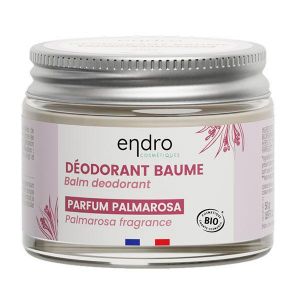 Endro Déodorant Palmarosa 100% d'origine naturelle texture baume pot 50 gr