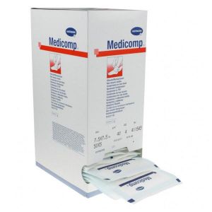 Hartmann Medicomp Compresse en Non Tissé Stérile 7,5 x 7,5cm 25 unités X2