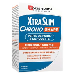 Fort&eacute; Pharma XtraSlim Chrono SHAPE Masse musculaire Morosil 400mg 60 g&eacute;lules &nbsp;