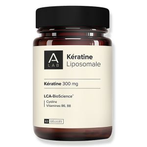A-Lab K&eacute;ratine Liposomale 300mg - Beaut&eacute; cheveux, Ongles fortifi&eacute;s - 63 g&eacute;lules