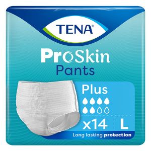 TENA Proskin Pants Sous-V&ecirc;tement Absorbant Plus Taille L 14 unit&eacute;s
