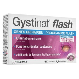 3C Pharma Gystinat Flash 10 g&eacute;lules + 10 comprim&eacute;s