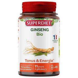 Superdiet Ginseng Bio 45 g&eacute;lules