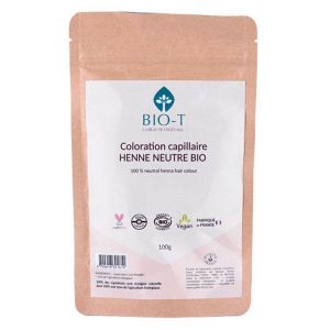 Bio-T Henné Neutre cassia - Bio et 100% naturel - 100g