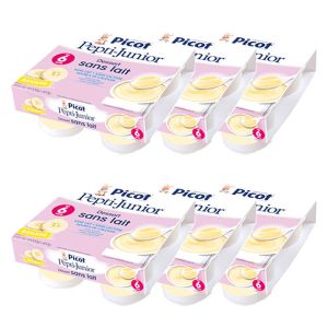 Picot Mon 1er Dessert Sans Lait Banane +6m 4 x 100g - Lot de 6 Bo&icirc;tes