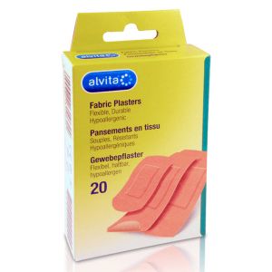 Alvita Pansements Tissu 20 unit&eacute;s