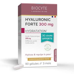 Biocyte Pack Hyaluronic Forte Anti-&acirc;ge Hydrate et Repulpe Peau 90 G&eacute;lules
