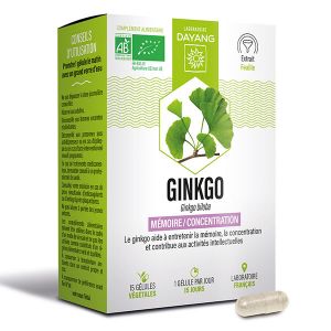 Dayang Ginkgo Biloba Bio 15 g&eacute;lules