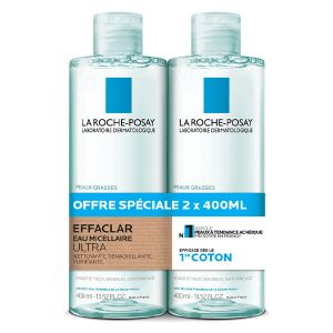La Roche Posay Effaclar Eau Micellaire Ultra Purifiante 2 x 400ml