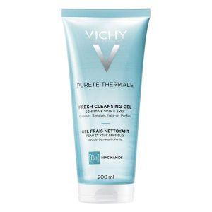 Vichy Pureté Thermale Gel Nettoyant Démaquillant Visage & Yeux pour Peaux Sensibles