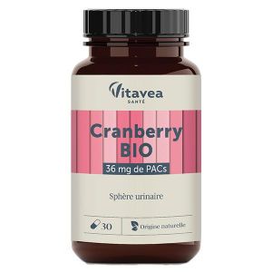 Nutrisant&eacute; Les Nutri'Sentiels Bio Cranberry 30 g&eacute;lules