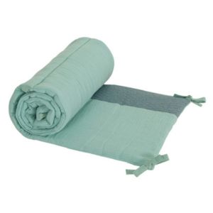 Candide Tour de Lit Jersey Matelass&eacute; Lange pour Lit 60x120cm ou 70x140cm Vert
