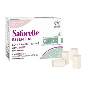 Saforelle® Essential - Soin Lavant Intime Apaisant à Reconstiuer - Boîte de Recharge