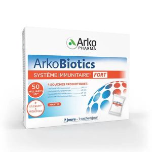 Arkopharma Arkobiotics Syst&egrave;me Immunitaire Fort probiotiques 7 sachets
