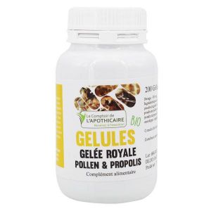 Le Comptoir de l'Apothicaire Gelée Royale Pollen & Propolis Bio 200 gélules végétales