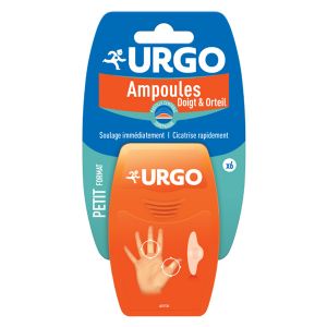 Urgo Pieds Mains Ampoules Pansement Hydrocollo&iuml;de Doigt & Orteil Petit Format 6 unit&eacute;s