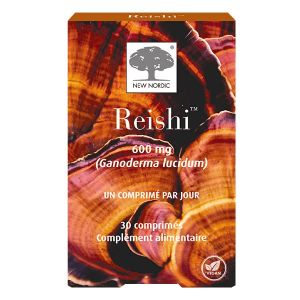 New Nordic Reishi Mono Champignon Immunit&eacute;, Vitalit&eacute;, Cholest&eacute;rol 30 comprim&eacute;s