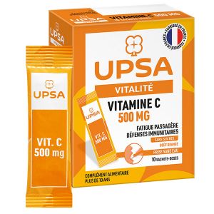 UPSA Vitamine C 500mg sans Sucres 10 sachets