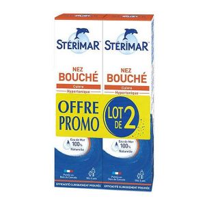 Stérimar Hypertonique Nez Bouché Spray Lot de 2 x 100ml