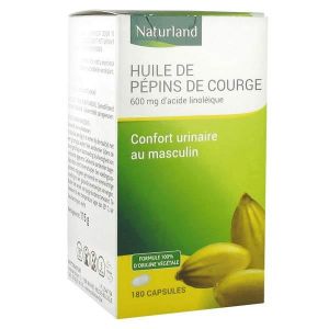 Naturland Huile de P&eacute;pins de Courge 180 capsules