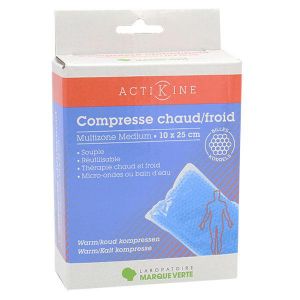 Marque Verte Actikin&eacute; Compresse Chaud Froid Multizone M&eacute;dium 10 x 25 cm
