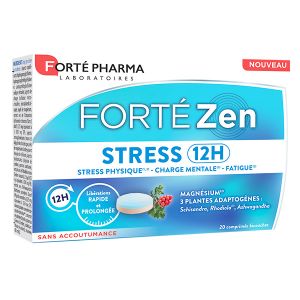 Fort&eacute; Pharma Fort&eacute; Zen Stress 12H Magn&eacute;sium Vitamine B6 20 comprim&eacute;s bi-couches