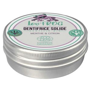 Lov'FROG Dentifrice Solide Menthe & Citron Bio 50g