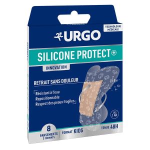 Urgo Silicone Protect+ Boite de 8 pansements Kids