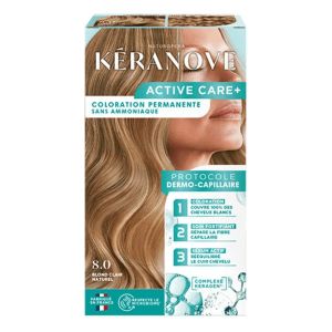 K&eacute;ranove Active Care+ Coloration cr&egrave;me permanente 8.0 Blond clair naturel