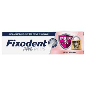 Fixodent Pro Plus Barrière Anti-Particules Neutre - 40g