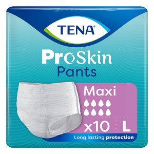 TENA Proskin Pants Sous-V&ecirc;tement Absorbant Maxi Taille L 10 unit&eacute;s