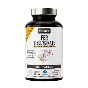 Nutrivie Fer Bisglycinate 60 g&eacute;lules