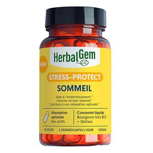 Herbalgem Gemmocaps&reg; Stress-Protect sommeil Aide &agrave; avoir bon sommeil 30Capsules