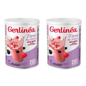 Gerlinéa Milk-shake Repas Minceur - Saveur Fruits Rouges- 30 repas - Lot de 2