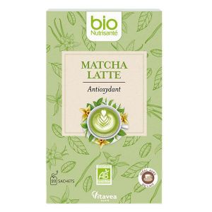 Bionutrisanté Matcha Latte BIO – Thé Vert Vanille – 20 sachets