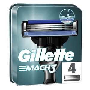 Gillette Mach3 Recharges De Lames De Rasoir Pour Homme x4