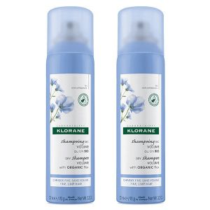 Klorane Lin Shampoing Sec Volume Lot de 2 x 150ml