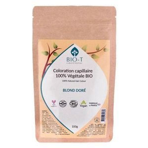Bio-T Coloration Végétale blond doré - Bio et 100% naturel - 100g