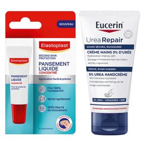 Eucerin et Elastoplast Pack Duo Crevasses Hydratation + Protection
