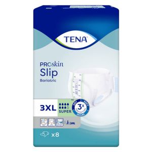 TENA Proskin Slip Bariatric Change Complet Super Taille 3XL 8 unit&eacute;s