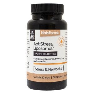Nat & Form ActiStress Liposomal Stress et nervosit&eacute; 60 g&eacute;lules v&eacute;g&eacute;tales