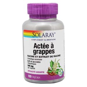 Solaray Act&eacute;e &agrave; Grappes 120 capsules v&eacute;g&eacute;tales