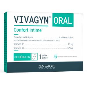 Densmore VIVAGYN ORALE - Pro biotique - Restaure l'&eacute;quilibre Vaginal -1 mois